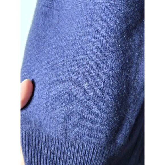Eric Bompard Women 100% Cashmere Purple Cardigan Sweater Size Medium Winter Cozy - Picture 5 of 11